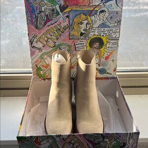 Jeffrey Campbell Women's Beige Ankle Booties